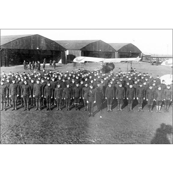 24"x36" Gallery Poster, 34th Aero Squadron, Tours Aerodrome, France, November 1917
