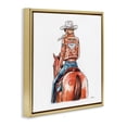 thumbnail image 3 of Stupell Industries Southwestern Glam Jacket Cowgirl & Horse Gold Floating Frame Canvas Art, 25 x 25, by Amanda Greenwood, 3 of 8