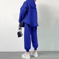 thumbnail image 3 of Gibobby Conjunto de Pantalones para Mujer Traje casual de dos piezas con capucha y cremallera a la moda para mujer de otoño e invierno(Azul,CH), 3 of 5