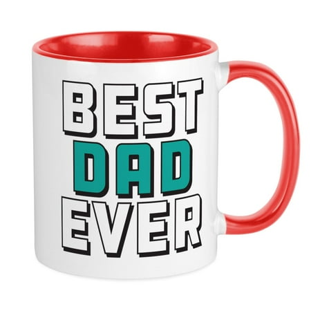 

CafePress - Best Dad Ever Mugs - Ceramic Coffee Tea Novelty Mug Cup 11 oz