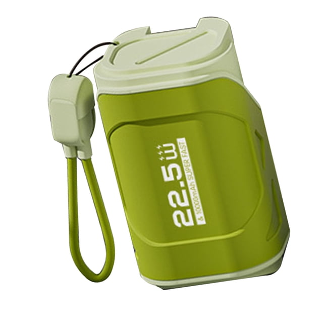Cargador Portátil de 10000 Mah, Banco de Energía de 22,5 W con enchuffuffufe y cable de pared de ca, puertos de salida usb y tipo c, cargador de batería portátil para el hogar,