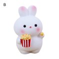 thumbnail image 4 of YAOMOBB Car Decor Cartoon Bunny Mini Landscape Ornament for Car Dashboard Resin Flower Design, 4 of 6