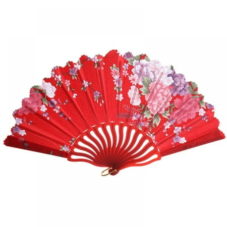 

Chinese Japanese Floral Folding Hand Fan Vintage Handheld Folding Fan with Different Patterns Folding Fan for Wedding Dancing Party
