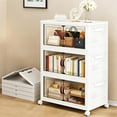 thumbnail image 1 of Collapsible Storage Cabinet  Stackable Organizer with Wheels &amp; Magnetic Doors  Easy Assembly  Durable Space-Saving Solution for Pantry  Closet &amp; Bathroom, 1 of 8