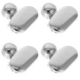 thumbnail image 5 of Zcyifa Zinc Alloy Mirror Clips 4Pcs Punch Free Glass Fixing Clamps Zinc Alloy Wall Mirror Clips for Home Silver, 5 of 10