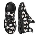 thumbnail image 1 of Zapatos de enfermera Kwaii para mujer con estampado de gato de dibujos animados, suela gruesa, cómodos zapatos de punto con cordones, zapatos médicos para mascotas, nuevos, 1 of 6