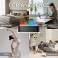 thumbnail image 4 of Colorful Flame Fire Diffuser Humidifier, 7 Colors Changing Oil Diffuser, Ultra-Quiet Aroma Essential Oils Aromatherapy Diffusers for Large Room, Bedroom, Office(Timeable, Waterless Auto off-150ml), 4 of 7