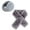 Gray, variant on Plush Earmuffs and Thermal Scarves Set for Adult Warm Fleece Cover Gray
