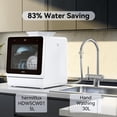 thumbnail image 4 of Lavaplatos de encimera Hermitlux, tanque de agua de 5 litros, 7 programas, 4 of 9