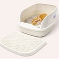 thumbnail image 1 of Cat Litter Box Pet Cat Litter Box Semi Enclosed Cat Litter Box Semi Enclosed Cat Toilet Cat Potty Cat Litter Box Semi Enclosed Large Capacity Prevent Sand Leakage Pet Kitten Toilet, 1 of 1