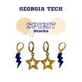 thumbnail image 5 of Georgia Tech Spirit Earring Stack, 5 of 5