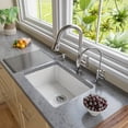 thumbnail image 4 of ALFI brand AB2317 23" White Fireclay Undermount Kitchen Sink, 4 of 11