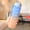 D, variant on Tuscom Large Capacity Sports Water Bottle Flip Top Leak Proof Bounce Lid Plastic Gym Bottle with Carry Strap Gradient Design
