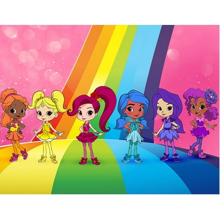- Rainbow Rangers Rosie Redd Bonnie Blueberry Indigo Allfruit Anna Banana Mandarin Orange Pepper Mintz Lavender Laviolette Edible Cake Topper Image ABPID00217V1