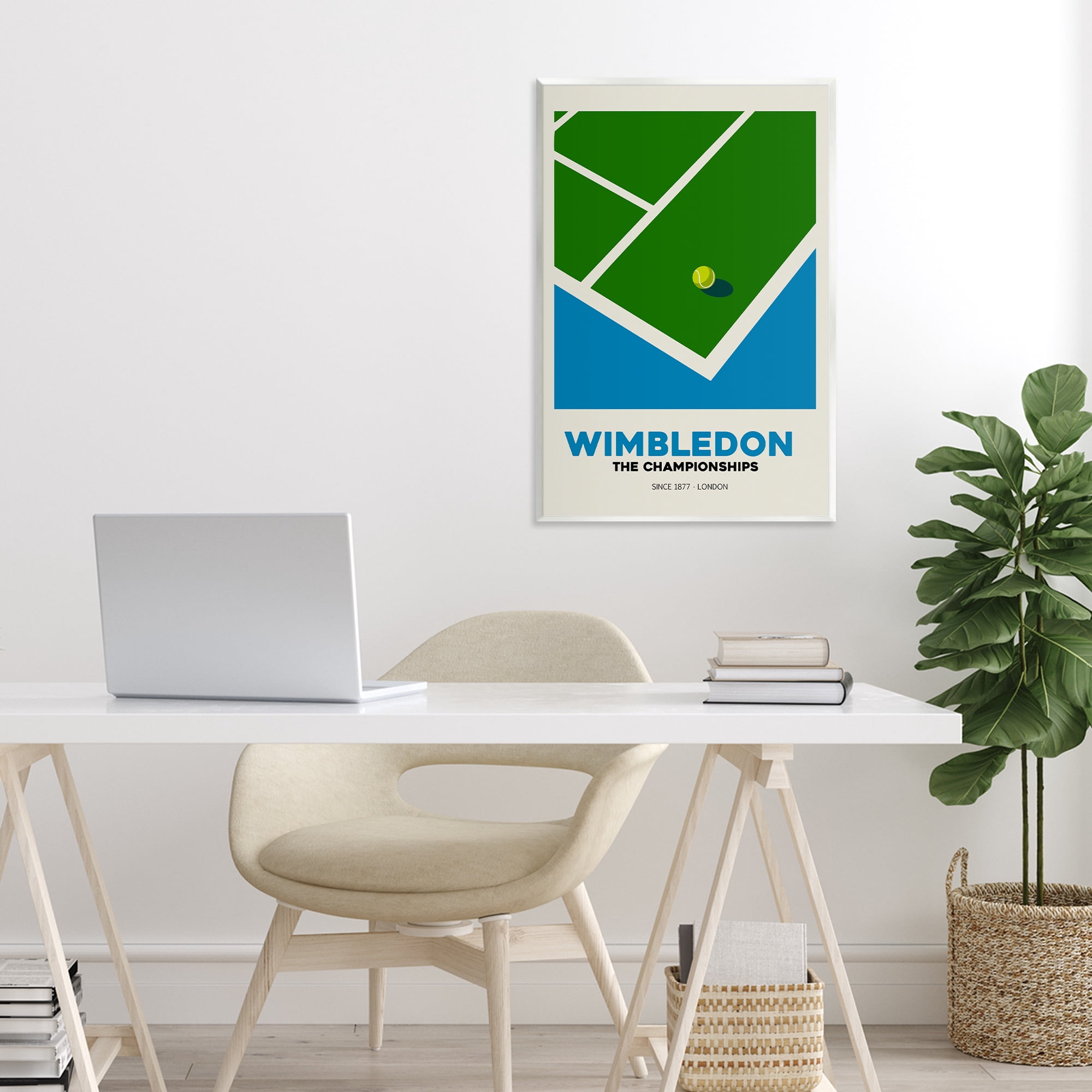Stupell Industries Wimbledon Tennis Court Wall Plaque Art, design by Andreas Magnusson