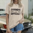 thumbnail image 2 of NJGRAE Workout Tops for Women Tube Tops for Women Women's Casual Crew Neck Short Sleeve T Shirt with Letter Print Fashion Top for Everyday Wear Women’S Crochet Detail Tops L, 2 of 4