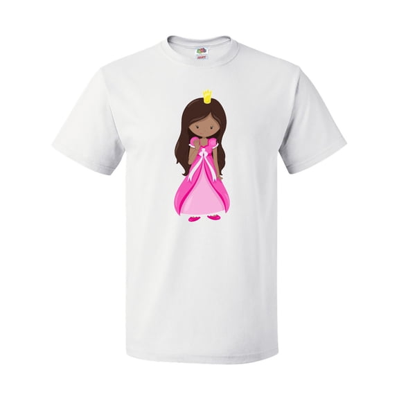 Inktastic African American Princess In Pink Dress T-Shirt