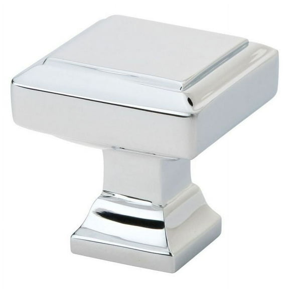 Emtek 86296 Us26 Geometric Square Cabinet Knob 1.375 in in Chrome