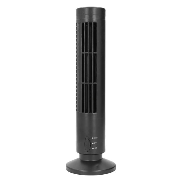 Ventilador De Torre Sin Aspas, ABS Silencioso, Portátil, 2 Velocidades, Ventilador De Refrigeración USB, Ahorro De Energía, Simulación De Viento , Colocación En El Suelo De
