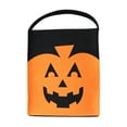 thumbnail image 4 of Bolsa de dulces o trucos de Halloween Strade Fareast Limited fieltro Naranja, 4 of 8