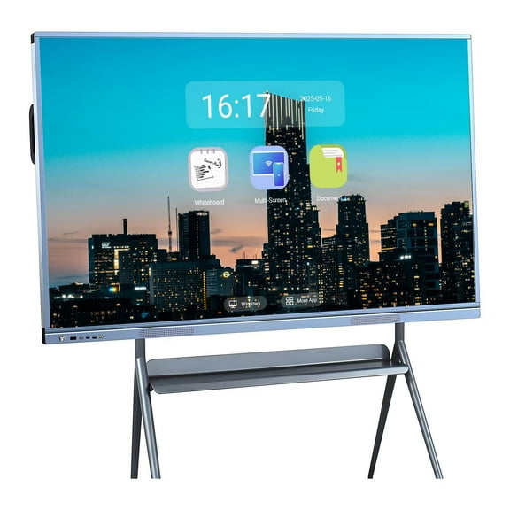 BELNET 55'' Digital Smart Whiteboard, Smart Board, 4K UHD Interactive Whiteboard, All in One Smartboard for Office Built in Dual System for Classroom