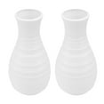 thumbnail image 3 of SHISUYAN 2Pcs Modern Vase Creative Simple Plastic Vase Simple Decor White, 3 of 8