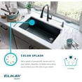 thumbnail image 5 of Elkay Quartz Classic 33" x 20" x 9-1/2", Single Bowl Undermount Sink, Black, 5 of 7