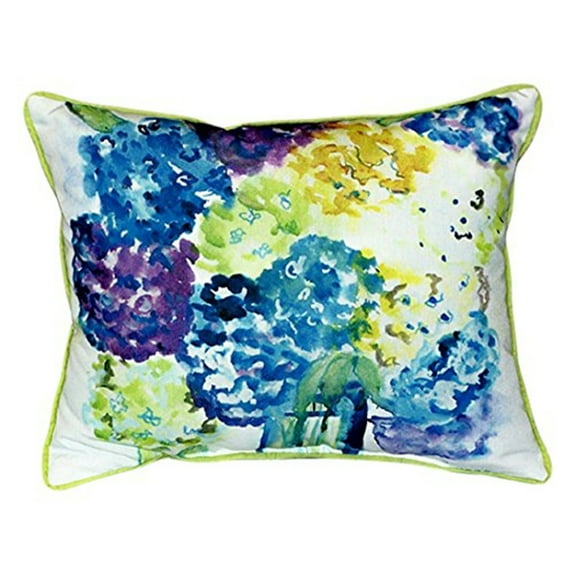 Betsy's Hydrangea Extra Large Zippered Pillow 20x24