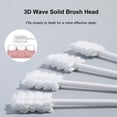 thumbnail image 6 of Wave Brush Head Baby Toothbrush for Newborns, 30Pcs Disposable Oral Care Cleaner, Individually Wrapped Gauze Wipes for Infant Tongue Cleaning, 6 of 8