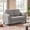 Light Gray, variant on Soscana Small Sofa Couch Loveseat, 2 Seater Sofa for Living Room Apartment Bedroom Studio Office Small Space,Black