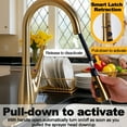 thumbnail image 4 of Sunrinx Motion Sensor Kitchen Faucet Pull Down Sprayer Brushed Gold High Arc Touchless, 4 of 14