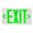 White / Green, variant on Rp Lighting And Fans Rxl5-Sd 12" Green Led Self-Diagnostic Exit Sign - Green