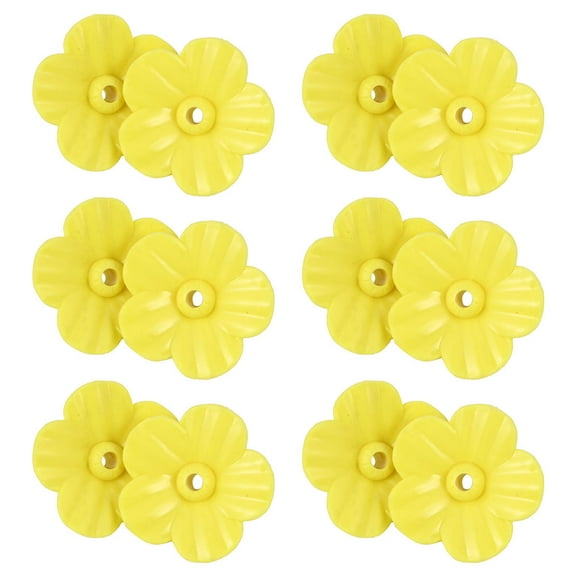 ROSENICE 20Pcs Yellow Plastic Hummingbird Feeder Accessories for Bird Lovers in Garden