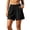 Black-shorts for women, variant on Cotton Linen Shorts for Women Vintage Elastic Waist Loose Short Pants Casual Beach Vacation Shorts with Pockets