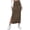Brown, variant on SOMER Skirts For Women Split Ribbed Knit Bodycon Skirt Waisted Side Slit Pencil Long Maxi Skirts