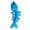 Dark Blue, variant on mdesiwst Rubber Bone Dog Toy Fish Bone Shape Dog Chew Toy Teeth Cleaning Toy for Aggressive Chewers Interactive Training Fetch