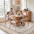 thumbnail image 3 of YOUFORTONG 6x9 Living Room Area Rug,Washable Non-Slip Oriental Low Pile Stain Resistant Farmhouse Indoor Carpet for Vintage Home Decor,Ivory, 3 of 8