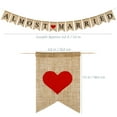 thumbnail image 2 of NICEXMAS Wedding Banner Decoration Burlap Hanging Sign for Engagement Party, Assorted Colors, 1 Set, 2 of 6