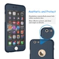 thumbnail image 3 of Apple iPhone 6 Case, Case For iPhone 6, iPhone 6 Screen Protector, Njjex Thin Premium Dual Layer Hard Case For iPhone 6 with Tempered Glass Screen Protector For iPhone 6 4.7" -Dark Blue, 3 of 4