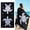 Black White, variant on Jessy Home 4 Pack Oversized Beach Towels Set Sea Turtle 40x70 Inches Light Blue Large Towel Super Absorbent Quick Dry towels for Pool