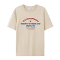 thumbnail image 1 of Camiseta de manga corta con diseño de texto divertido y sensibilidad para hombre, de algodón puro, color blanco, con corazón de maestro, camiseta de algodón Sensei, 1 of 3