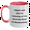 White/Pink, variant on Funny Backpacking Quote Two Tone Coffee Mug, Gifts from Men for Backpacking Enthusiasts, Unique Father's Day Unique Gifts, In My Head I'm Backpacking... (Navy and White)