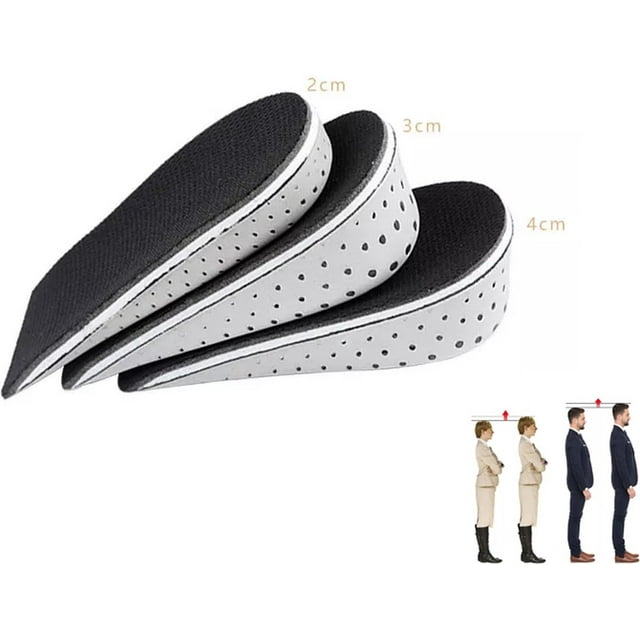 Fully Cushioned Heel Pads - 3 Pairs - EVA Cushioning - Heel Pads - Heel Insoles - Heel Spurs - Leg Length Discrepancy - Height Increase - Heel Insoles