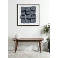 thumbnail image 7 of Kate and Laurel Sylvie Navy Block Abstract Framed Canvas Wall Art by Amy Lighthall, 30x30 Brown, Decorative Modern Abstract Art Print for Wall, 7 of 7