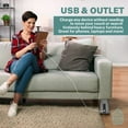 thumbnail image 4 of Home Intuition Bed Risers Heavy Duty Adjustable Furniture Riser 3, 5 or 8-Inch, 4 Pack (Grey W/ USB), 4 of 7