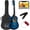 Blueburst, variant on Best Choice Products Walmart Exclusive 30in Kids Acoustic Guitar Beginner Starter Kit w/ Strap, Case, Strings - Walmart Black