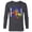 Charcoal Heather, variant on Marvel 85th Anniversary We Are Groot Captain America - Long Sleeve T-Shirt for Men - Customized-Athletic Heather