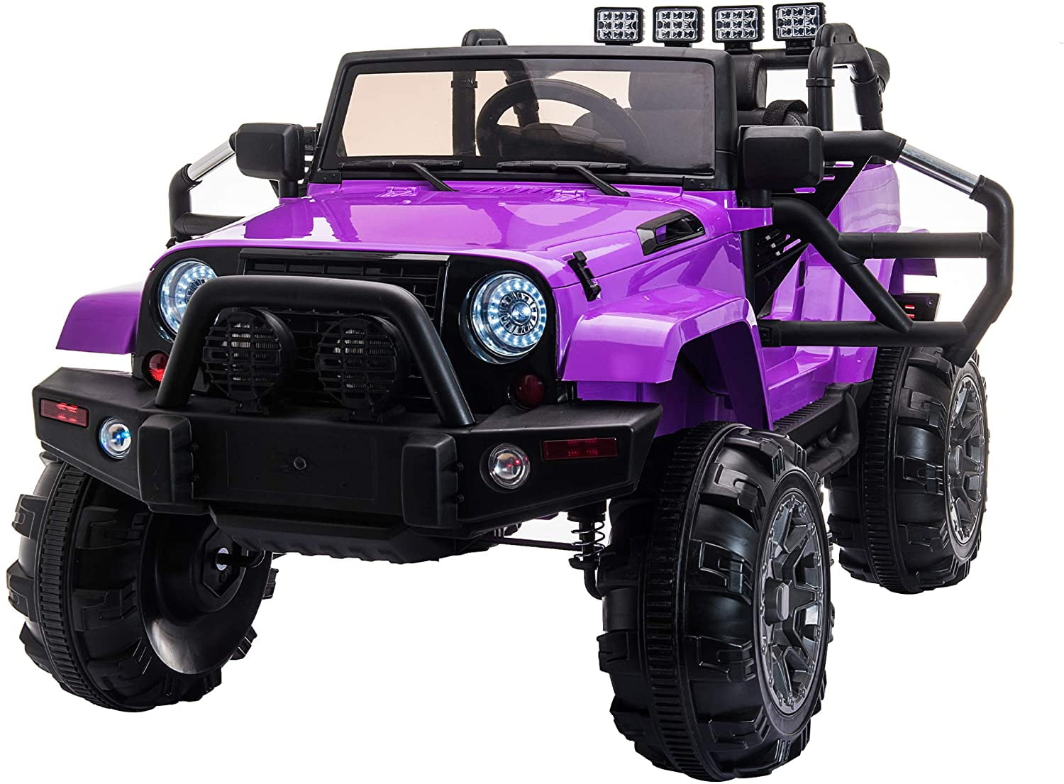 Gift for Kid! Larger Ride On Truck, 12V Electric Kids Toddler Motorized