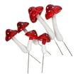 thumbnail image 5 of 6pcs Mini Foam Mushrooms Fairy Garden Mushrooms Little Mushroom Picks Fake Mushroom Stakes Plant Statue for Bonsai Micro Landscape Craft Red, 5 of 8