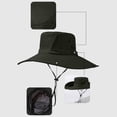 thumbnail image 3 of Bpyeka Men's Wide Brim Sun Hat, UPF 50+ Polyester Fishing & Hiking Bucket Hat, One Size, 3 of 6